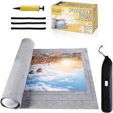 Puzzle mat roll and store. Puzzle Mat Roll For 1000 1500 Pieces Grey Toy At Mighty Ape Nz