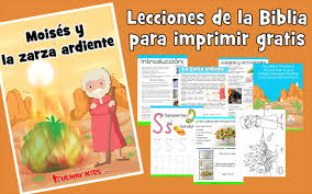Estudios de antiguo y nuevo testamento , y constan de. Moises Y La Zarza Ardiente Leccion De La Biblia Para Ninos Trueway Kids