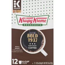 And we've been doing the same with our coffee decades before it became hip and cool. Krispy Kreme Doughnuts Krispy Kreme Coffee Dark Roast Bold 1937 K Cup Pods Box 0 33 Oz Instacart