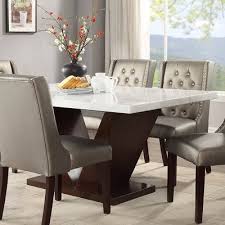 64 Forbes Dining Table White Marble