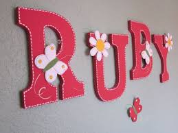 I Hand Painted These Letters To Spell Out My Daughter S Name Name Art Lettering Crafty
