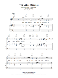 Ode to joy easy piano sheet music free can be learned in an hour if you follow this tutorial. Elton John The Letter Reprise Sheet Music Download Printable Musical Show Pdf Score How To Play On Easy Piano Sku 103500