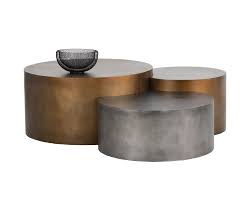 Natural wayfair north america $ 809.99 809.99 Neo Coffee Tables Set Of 3 Antique Brass Metro Element