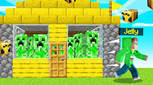 Naturally generated bee nests generate with 3 bees in them. I Trolled My Friend With Creepers In Bee Town Minecraft Youtube