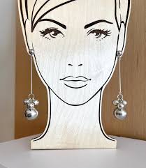 3 Ball Drop Earrings