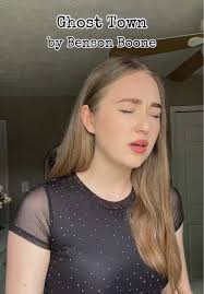 Benson Boone Drawing Ghost Town Album Cover