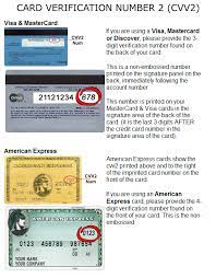 Maybe you would like to learn more about one of these? Csc Credit Card Security Number