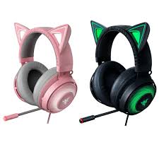 Razer Kraken Kitty Ears Chroma Usb Gaming Headset Microphone All Colours Di Gaming Headphones Gamingheadphon Cat Headphones Gaming Headphones Gaming Headset