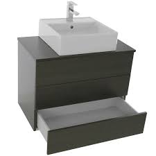 Contemporary bathroom vanities with sink from 30 to 32 inches sort by: Iotti Tn91 By Nameek S Time Modern Wall Mount Bath Vanity With Vessel Sink 32 Grey Oak Thebathoutlet