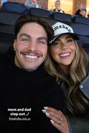 Rodrigo and Mrs. Rodrigo at the SNF win 🩵