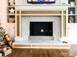 Pick a fireplace shape and size. Diy Fireplace Mantel And Surround Jenna Kate At Home