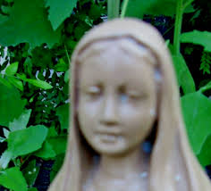 Latex Mary mold plaster cement concrete rubber religious mould 12.5"H x  3.5"W