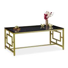 Relaxdays Couchtisch Schwarze Glasplatte Robustes Metallgestell Wohnzimmertisch Hxbxt 45 X 110 X In 2020 Wohnzimmertisch Wohnzimmertische Beistelltische Wohnzimmer Kayoom beistelltisch kasimir 525 gold / schwarz, 40cm (l/t) x 40cm (b) x 60cm (h). pinterest