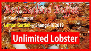 The weekend buffet at kampachi eq allows you to tuck into fresh sushi and sashimi, as well as other japanese dishes like soups, beef sukiyaki, oden, tempuras, grilled seafood. Unlimited Seafood Buffet In Kl Lemon Garden Shangri La Hotel Bufet Malaysia 2019 Youtube