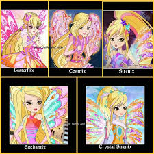 Not the show itself, but some of its the fans of the previous winx club say on social media that the new seasons are childish, but they season 7 introduced the widely disliked butterflix transformation, featuring very generic outfits and. Flora Winx Club On Instagram Stella S Season All 8 Transformations Winxclub Winx Winxcosmix Winxclubcosmix Winxfairyoftheshin Winx Club Seasons Stella
