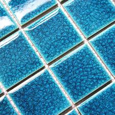 ceramic mosaics blue crackle tiles