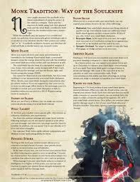 Maybe you would like to learn more about one of these? Way Of The Soulknife V1 4 The Classic Psionic Ninja As A Monk Subclass Unearthedarcana