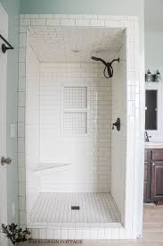 New Master Bathroom Tile The Wood Grain Cottage Small Bathroom With Shower Master Bathroom Renovation Shower Remodel