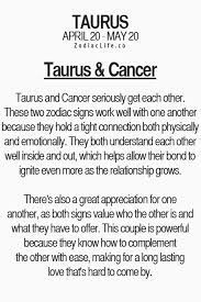 Cancer is the more sensual of the two. Pin By Kenzie Elizabeth On Zodiac Cancer Aries And Aquarius Taurus Quotes Taurus And Cancer