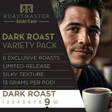 Roastmaster Reserve Dark Roast Coffee Pods Variety Pack, Single Origin  Coffee, Compatible w/ K-Cup Brewers, 40ct