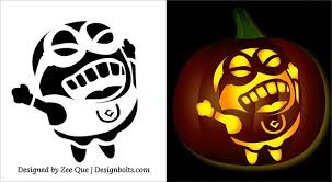 5 Free Halloween Minion Pumpkin Carving Stencils Patterns Ideas Pumpkin Carving Ideas T In 2020 Minion Pumpkin Minion Pumpkin Carving Pumpkin Carvings Stencils