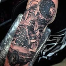 70 Spark Plug Tattoo Designs For Men Cool Combustion Ink Car Tattoos Tattoo Designs Men Hot Rod Tattoo