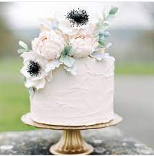Pin By Derin Su Baldemir On Addison S Baptism Simple Wedding Cake Tiered Wedding Cake Fake Wedding Cakes