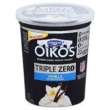 Oikos Triple Zero Greek Yogurt Blended Nonfat Vanilla 32 Oz Albertsons