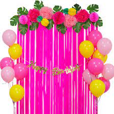 A beach party is so easy to decorate for just grab some beach balls which have thee bright blue. Tropical Pineapple Beach Party Decorations Kit Bright Fun Luau Birthday Party Supplies Hawaiian Beach Summer Party Decoration For Birthday 1st Engagement Graduation Flamingo Tropical Themed Party Amazon In Toys Games