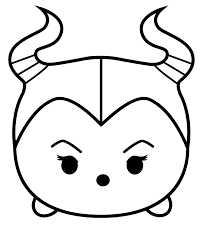 Download more than 50 free disney fonts for projects. Maleficent Tsum Tsum Coloring Page Free Printable Coloring Pages For Kids