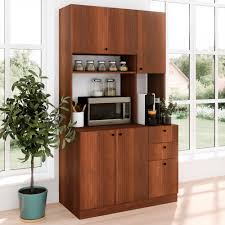 Get the best deals on pantry cabinets. Living Skog Pantry Kitchen Storage Cabinet Large Height 71 Length 40 Width 19 Dark Cherry Walmart Com Walmart Com