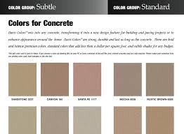 Single Concrete Color Card Davis Colors