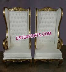 Gold Wooden High Back Throne Chairs For Wedding Dstexports Luxury Office Chairs Big Chair World Market Dining Chairs
