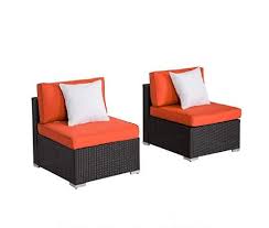 Outdoor Chair W Table Outdoor Loveseat Armless Sofa Patio Furniture Sets