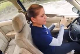 trapped inside a sinking car