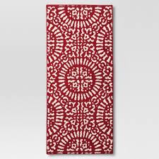 red medallion kitchen rug threshold