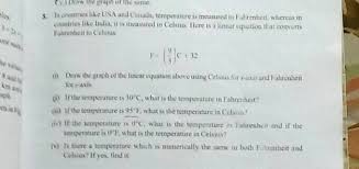 95 degree fahrenheit = 35 celsius W The Graph Of The Same To Countries Like Usa And Canada Temperature Is Measured