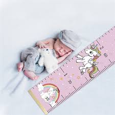 Rainbow Unicorn Dinosaur Baby Child Kids Height Ruler Kids Growth Size Chart Height Measure Ruler For Kids Room Home Decoration