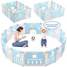 Toddleroo by north states 3 in 1 metal superyard: Large Foldable Plastic Baby Playpen Room Divider Safety Kids Play Yard Fence Toy Ebay