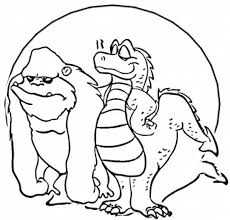 Gorilla coloring pages gorilla coloring sheets free printable for. King Kong And Godzilla Take A Picture Before Fight Coloring Pages Bulk Color