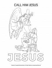 .innovation design angel visits funny. An Angel Appears To Mary 3 Coloring Page Sermons4kid