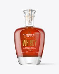 Download Clear Glass Bottle With Alcohol Drink Mockup In Bottle Mockups On Yellow Images Object Mockups PSD Mockup Templates
