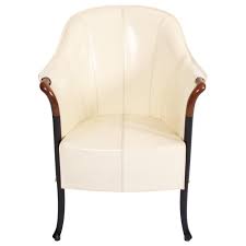 Single Giorgetti Cream Leather Armchair Leather Armchair Leather Armchair Modern Armchair