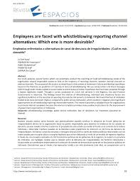 Pelatihan bela negara yang digelar bersama kementerian pertahanan (kemenhan) akan ditutup pada jumat, (20/8/2021) besok. Pdf Employees Are Faced With Whistleblowing Reporting Channel Alternatives Which One Is More Desirable