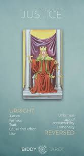 Justice Tarot Card Meaning Get The Full Description At Biddytarot Com Justice Tarot Meaning Justice Card Up Biddy Tarot Cards Biddy Tarot Tarot Card Readers