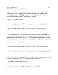 Mendelian Genetics Review Worksheet Pages 1 4 Flip Pdf Download Fliphtml5