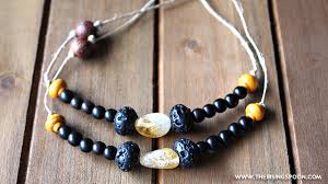 Now let's find out what essential oils to use and their benefits. Diy Lava Rock Essential Oil Diffuser Bracelet The Rising Spoon