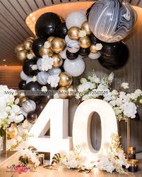 Trang Tri Sinh Nhật 40 Tuổi Birthday 40 Geburtstagsparty Dekoration Hochzeit Tisch Ideen Geburtstag Dekoration Ideen