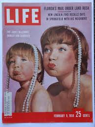 Life magazine February 9th, 1959. the Saucy McClain's. Cover sheet only.
