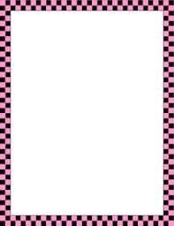 Black And White Gingham Border Pink And Black Checkered Border Borders And Frames Clip Art Borders